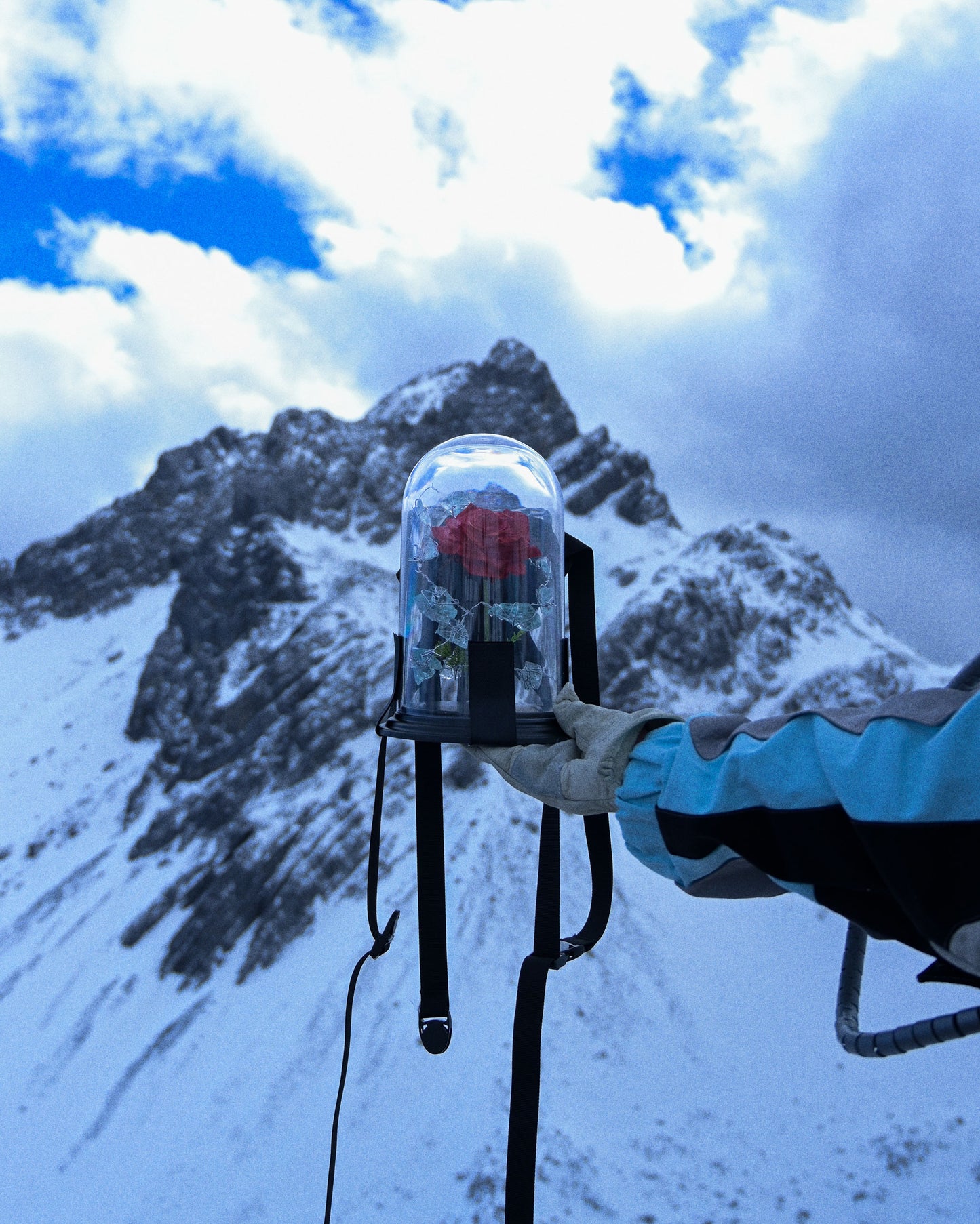 cryogenic ice planet streetwear archive half zip, art piece view