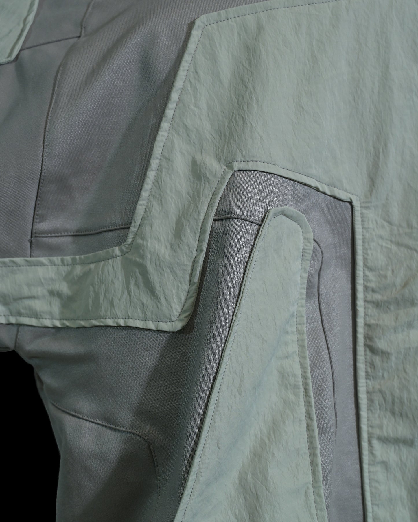 extraterrestrial alien sci-fi clothing hoodie, stitching detail