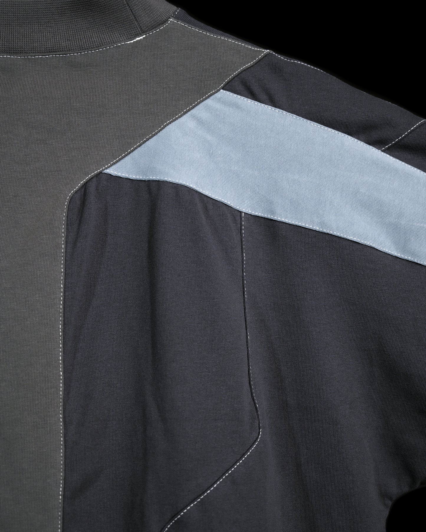 grey dykstraflex android tech core tactical tee, back detail view