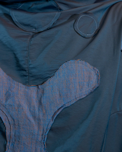 alien extraterrestrial ufo archive clothing experimental jacket, raw edges