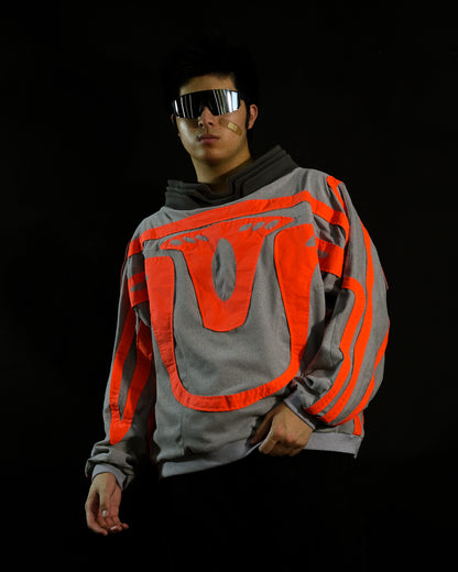 alien high fashion luxury extraterrestrial ufo long sleeve, front model view