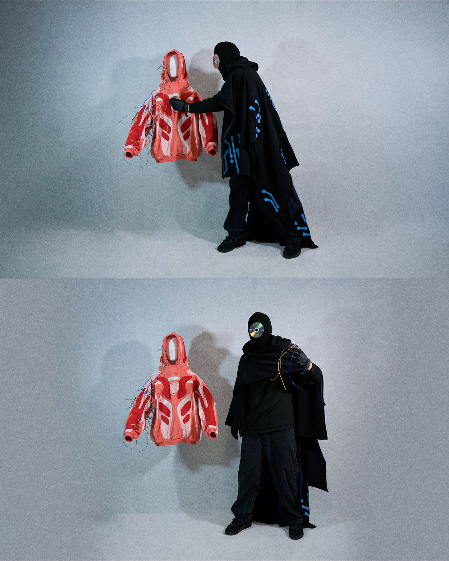 archive fashion science fiction cape cloak, comic view