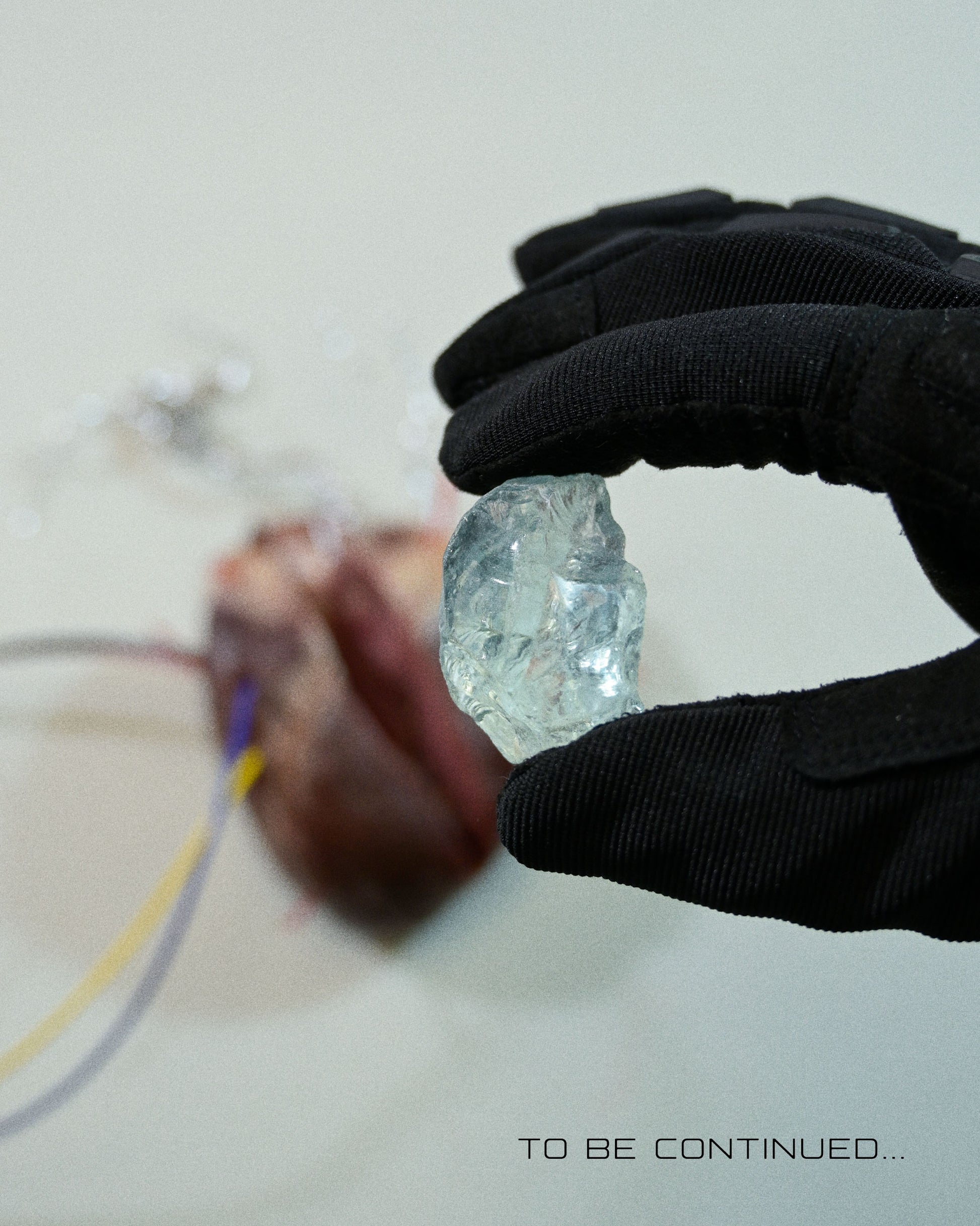 archive fashion science fiction cape cloak, crystal