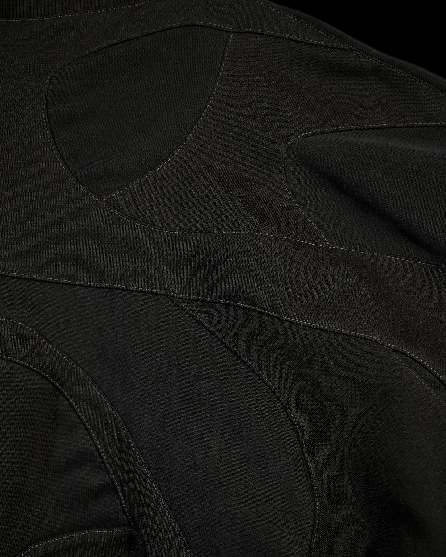black alien modular archive fashion tee, details