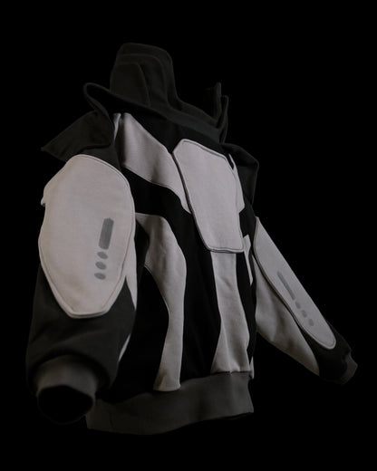 black space astronaut archive fashion sweater, side view