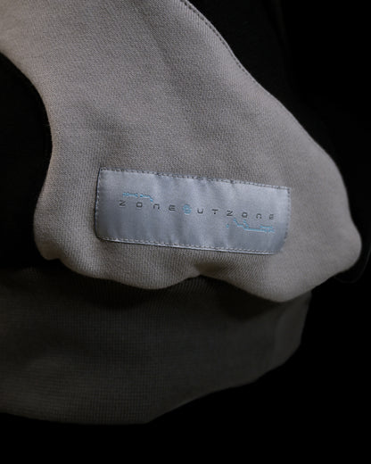 black space astronaut archive fashion sweater, woven tag view