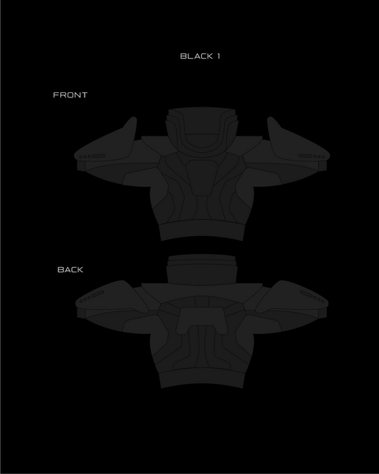 Space Cruiser Lieutenant V3 - Black/Gray L/XL
