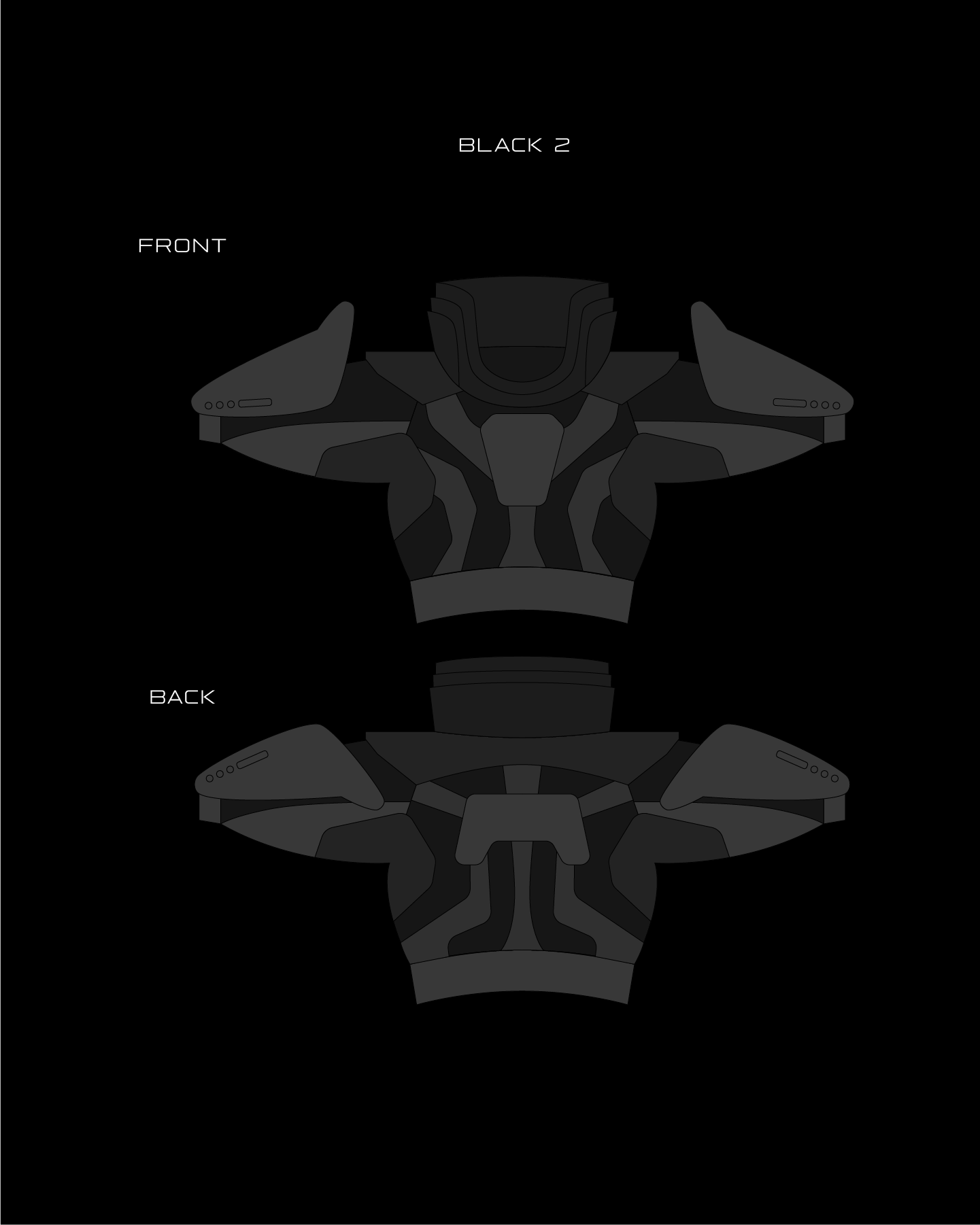 Space Cruiser Lieutenant V3 - Black/Gray L/XL