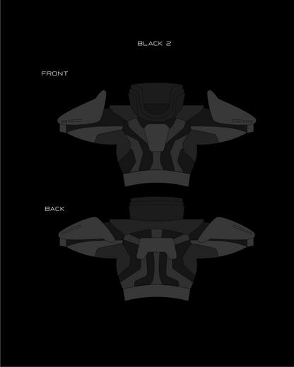 Space Cruiser Lieutenant V3 - Black/Gray L/XL