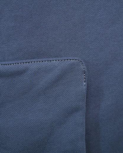 blue galactic space heavyweight blank hoodie, front pocket view