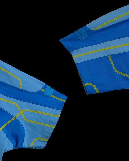 blue hydro sci-fi clothing shirt, sleeves view