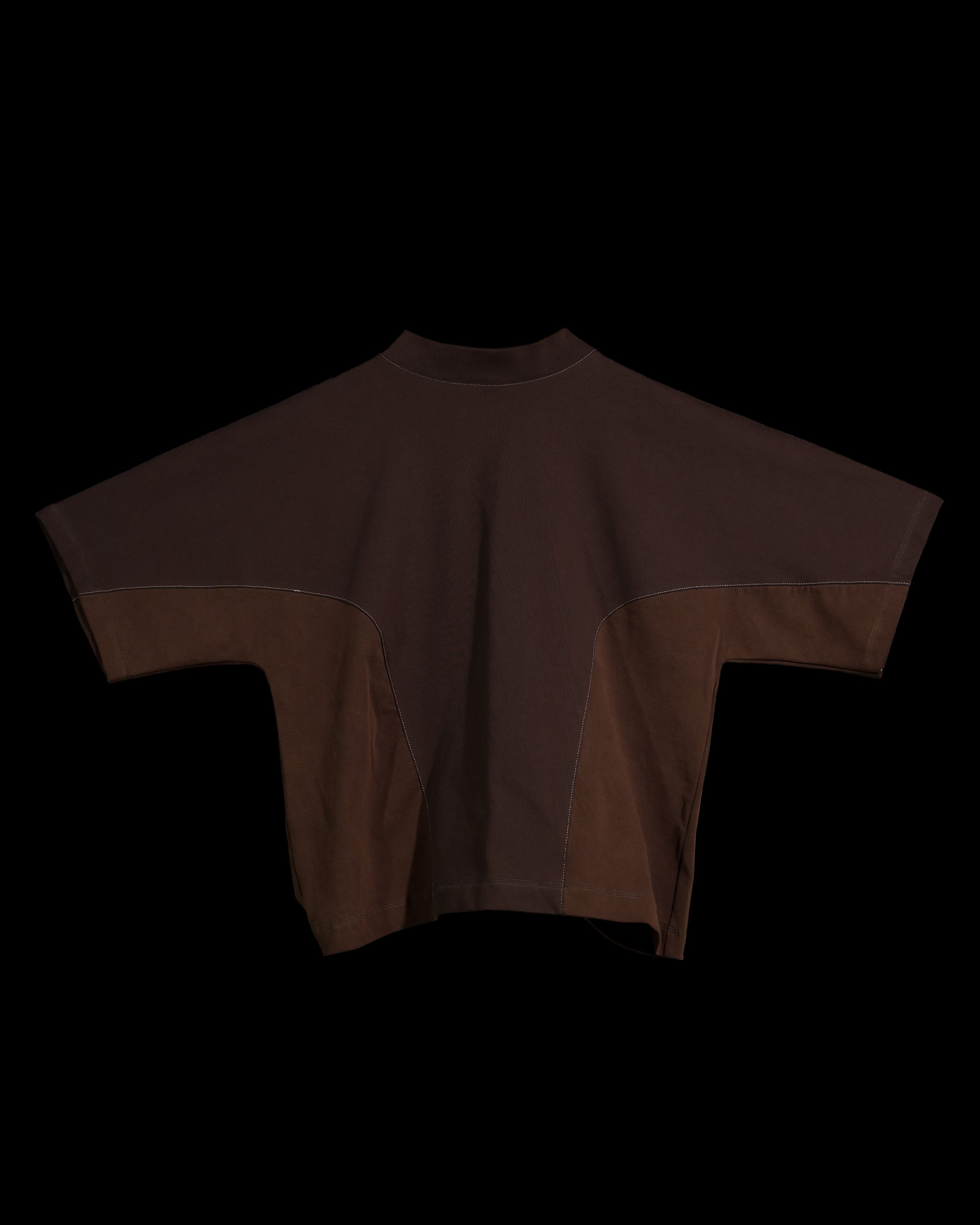 brown earth tone industrial terrain tee, front view