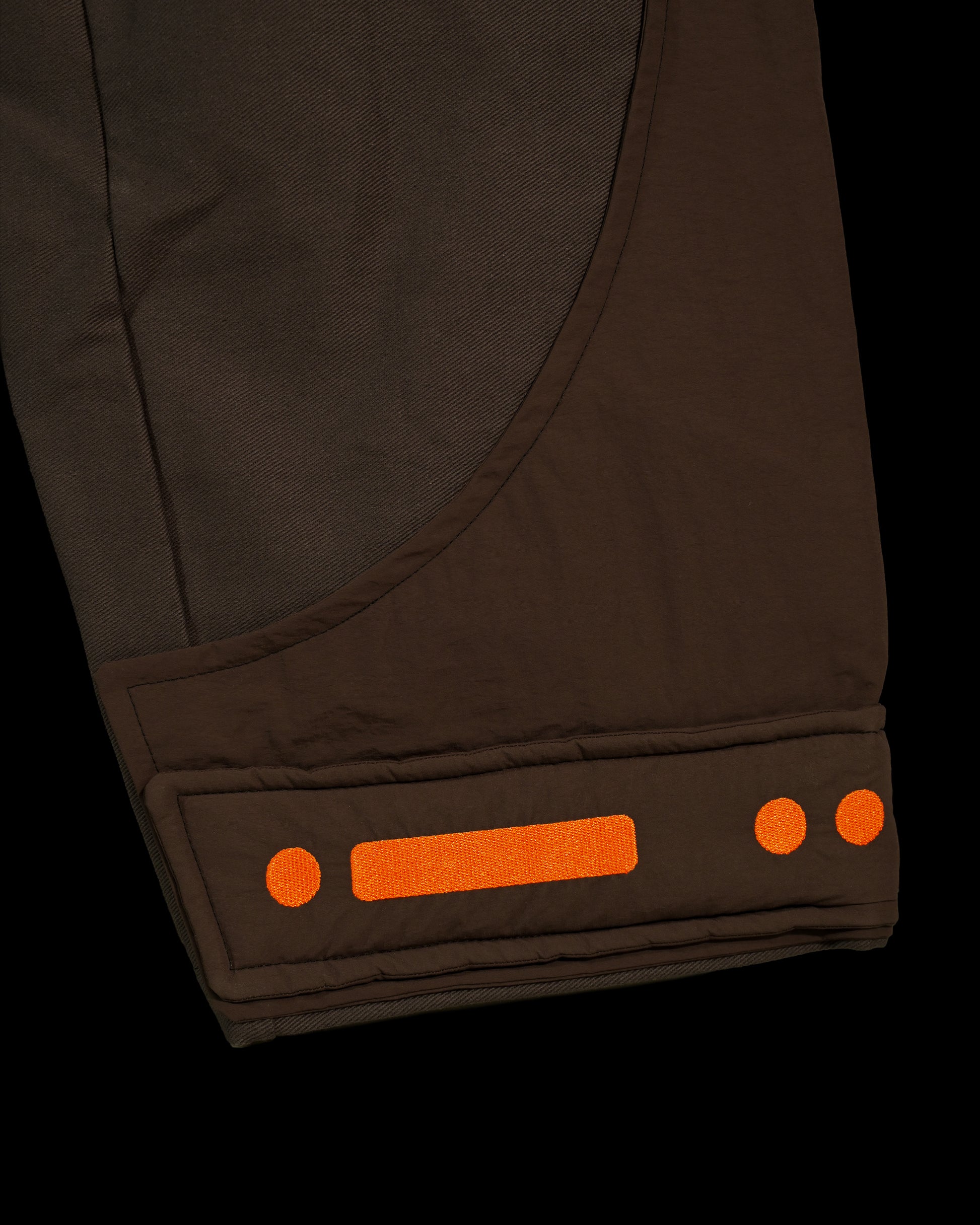 brown lunar moon cargo work wear pants, embroidery view
