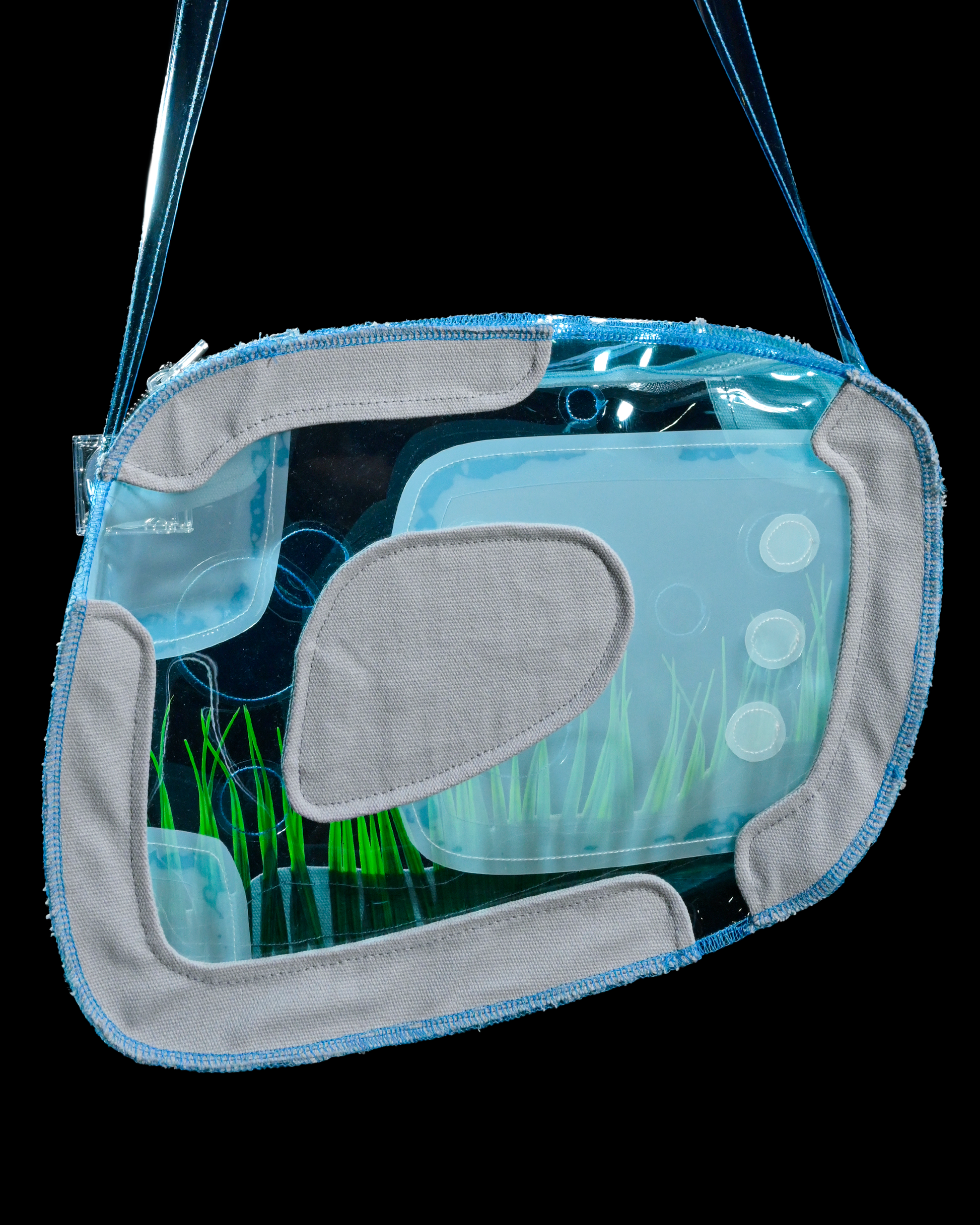 frutiger aero eco utopia 2000s tote bag, back view