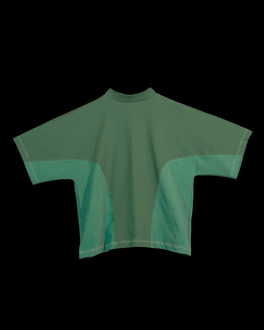 green emerald terraforming earth tone tee, front view