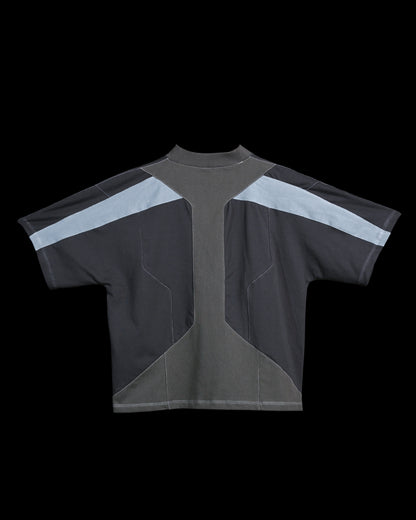 grey dykstraflex android tech core tactical tee, back view