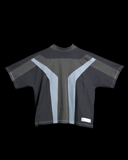 grey dykstraflex android tech core tactical tee, front view