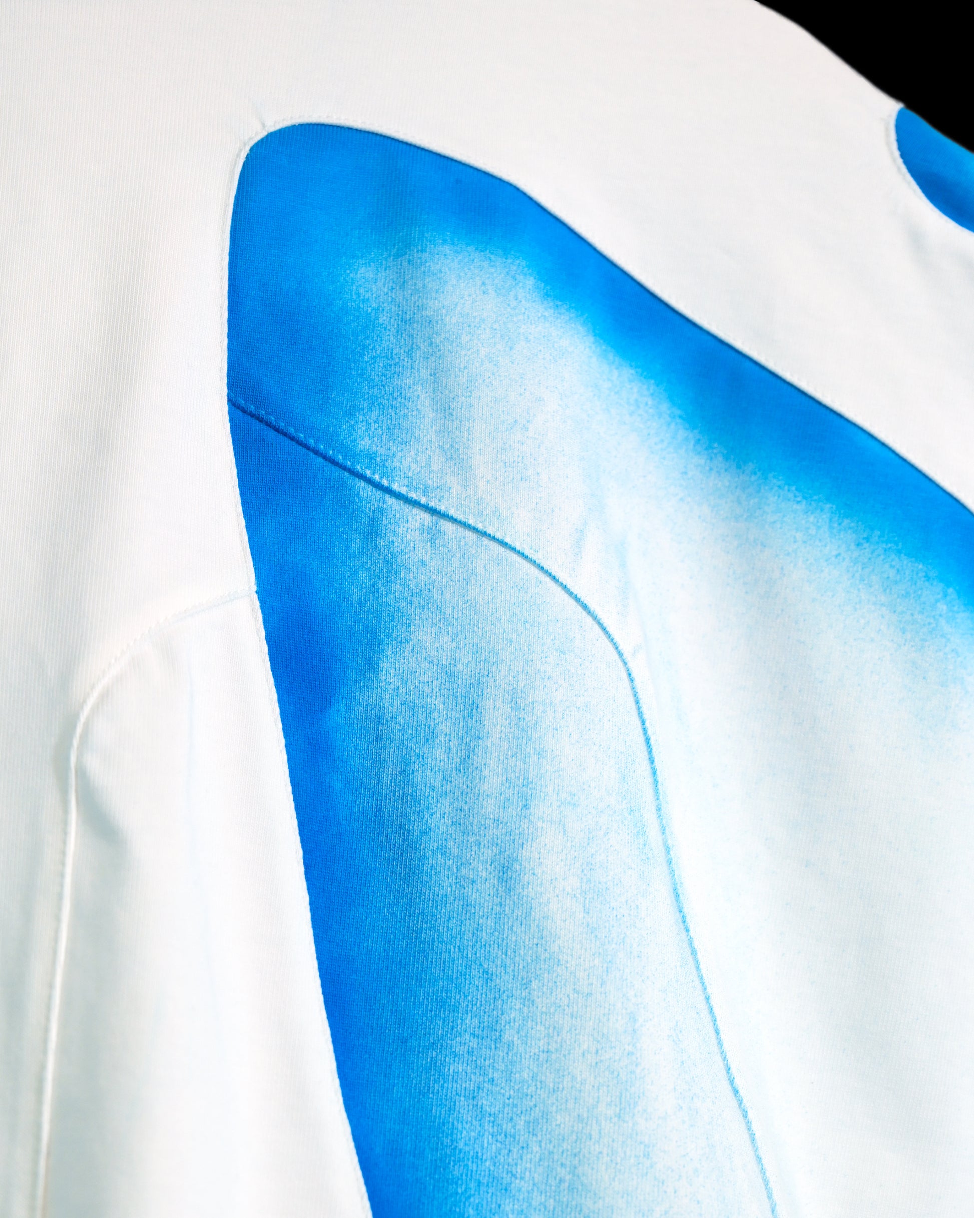 ice planet sci-fi space core cryogenic tee, air brushed detail