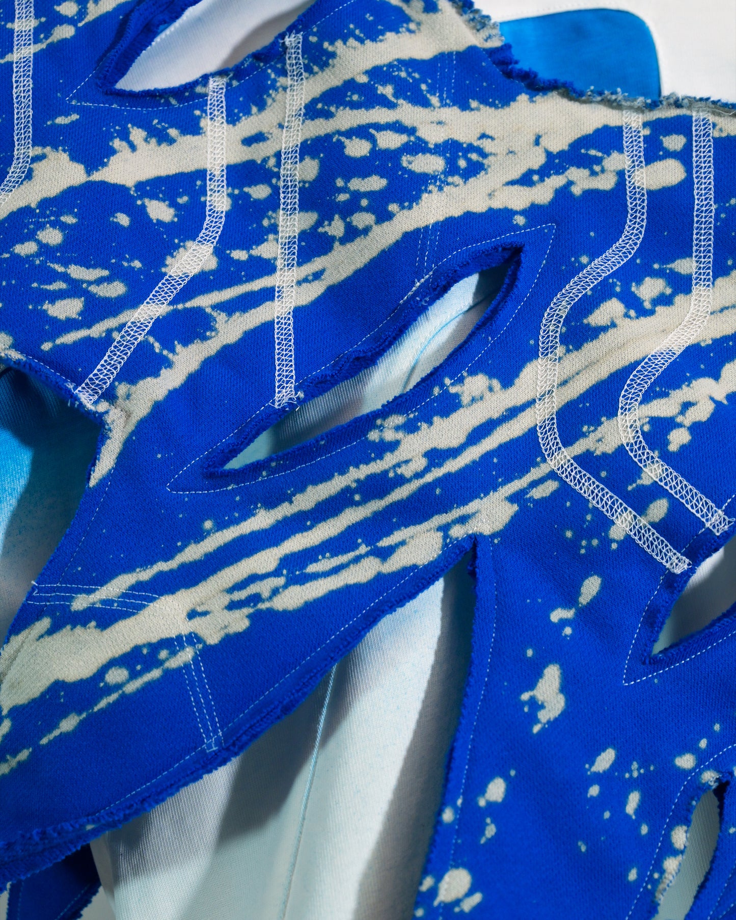ice planet sci-fi space core cryogenic tee, stitching detail