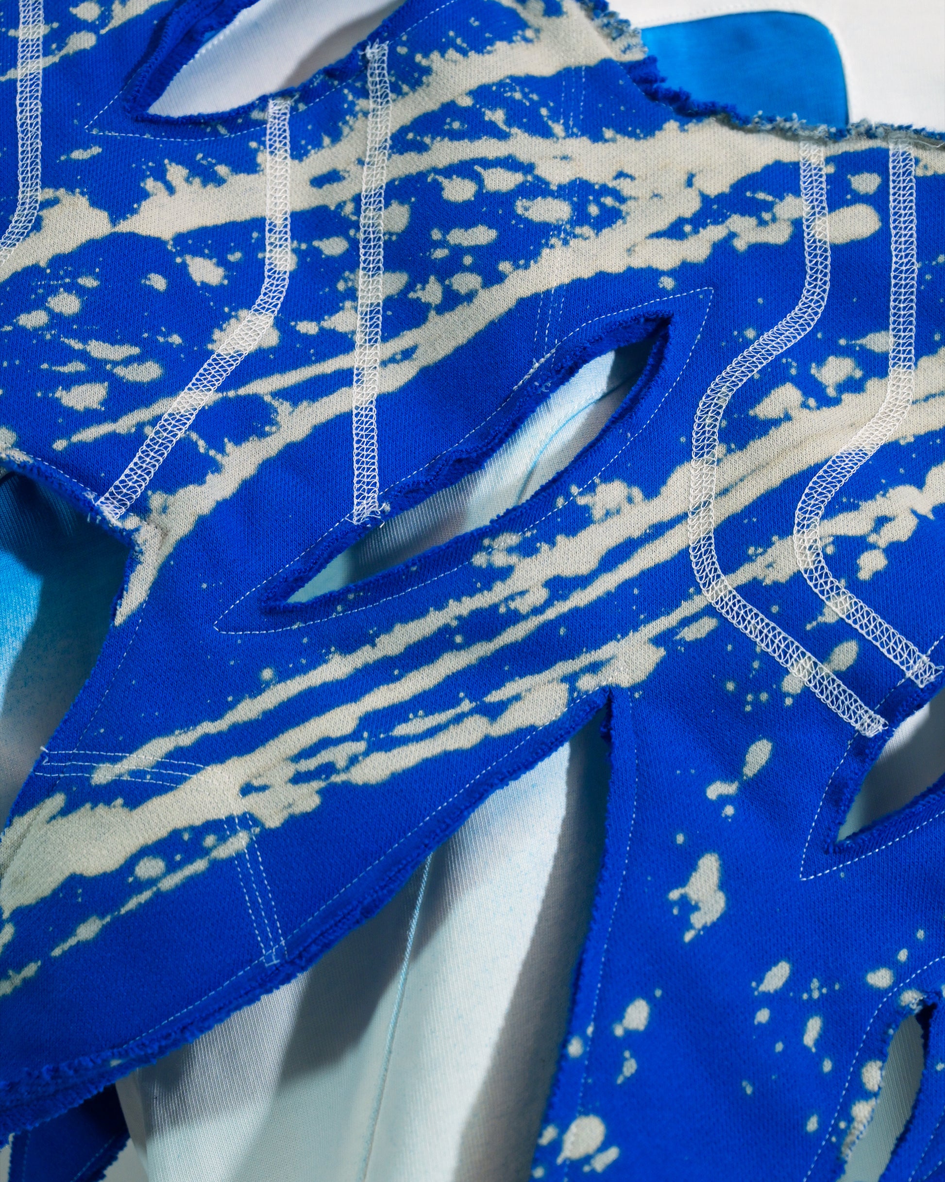 ice planet sci-fi space core cryogenic tee, stitching detail