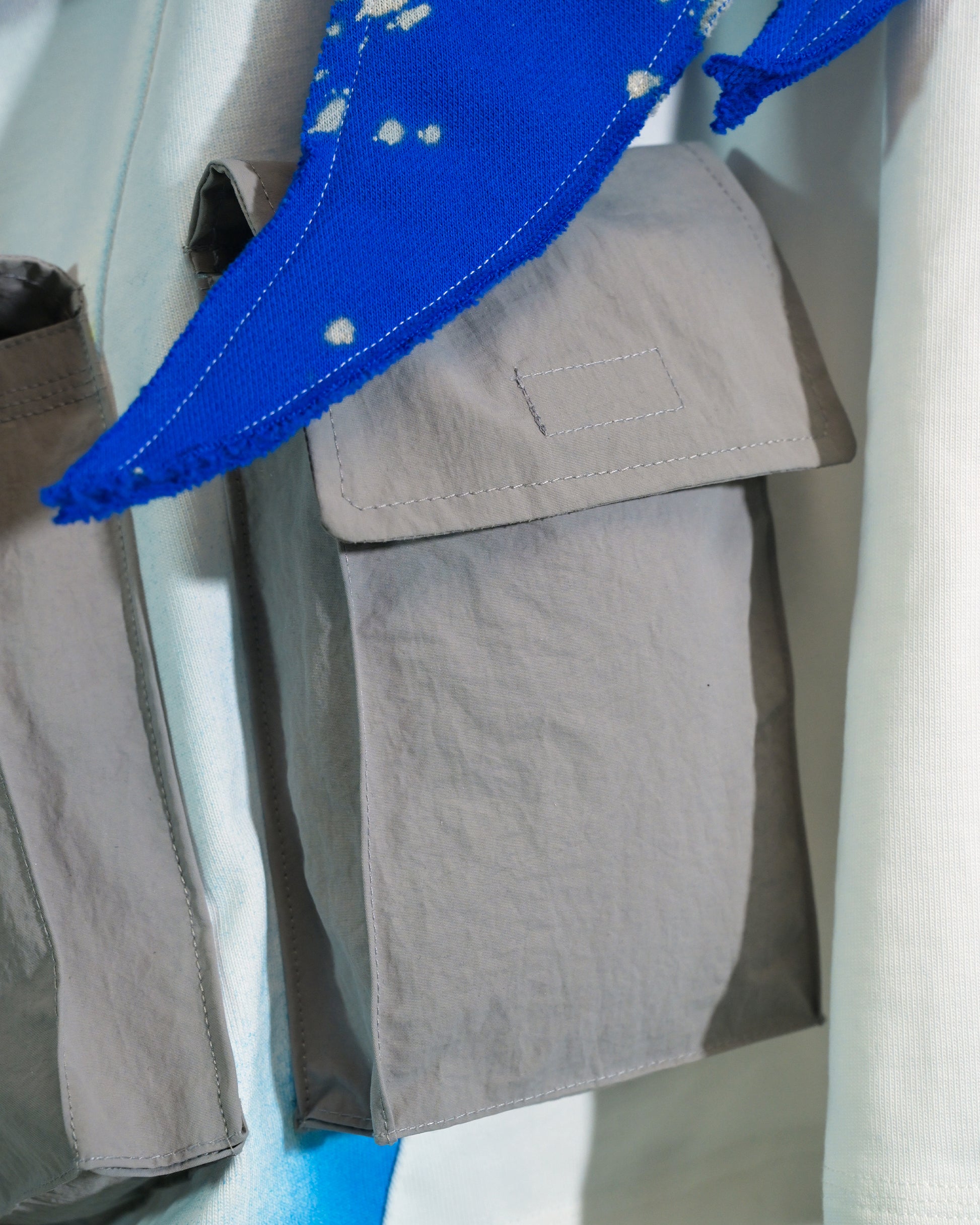 ice planet sci-fi space core cryogenic tee, cargo pocket view