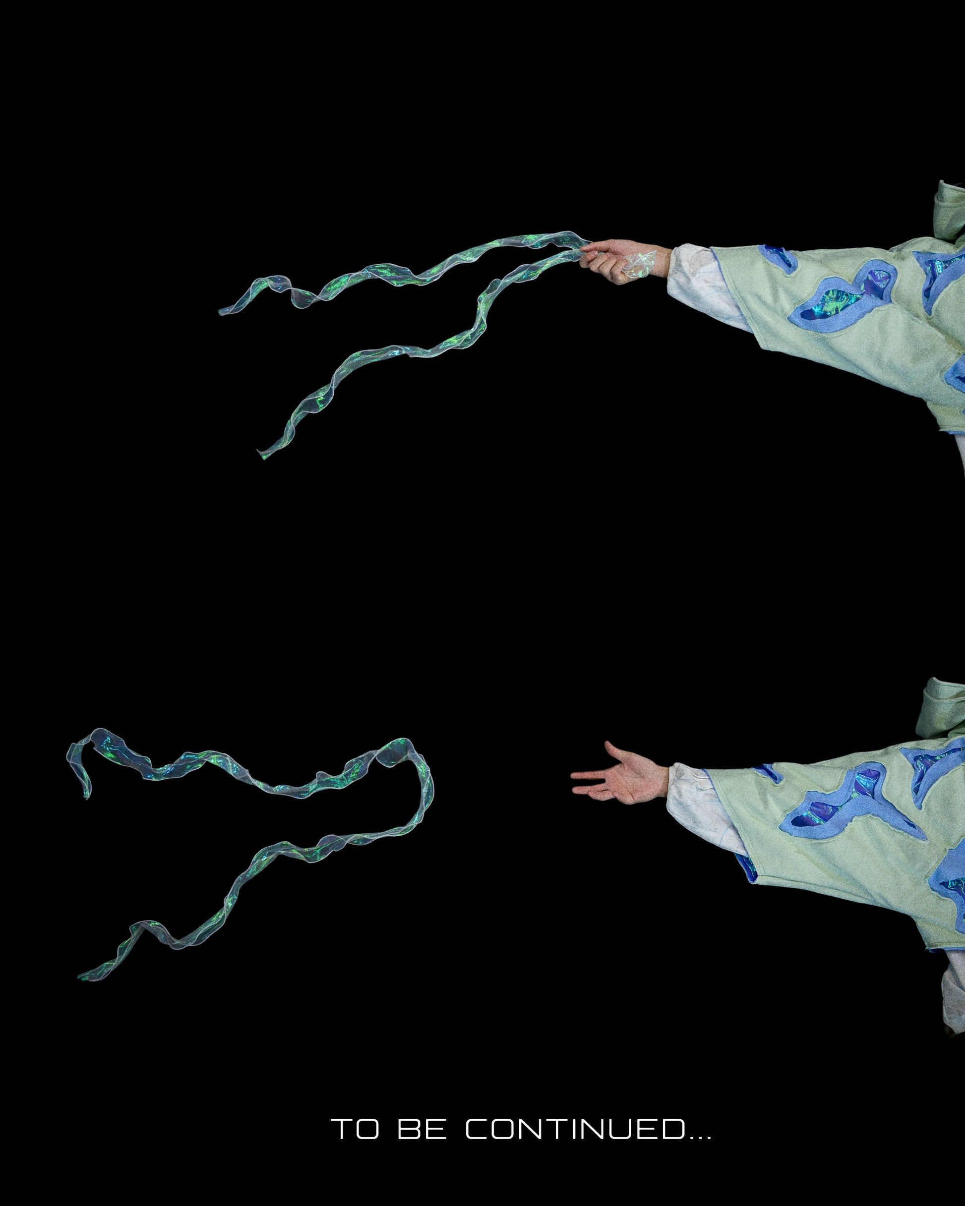lucid coral aqua sci-fi clothing hoodie, to be continued