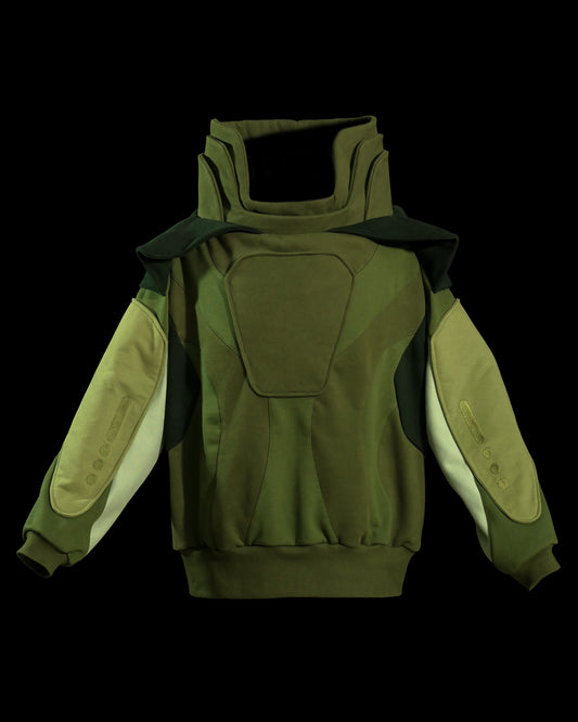 military tactical space astro sweater, front view
