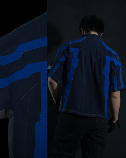 navy sci-fi archive clothing streetwear tee, detail