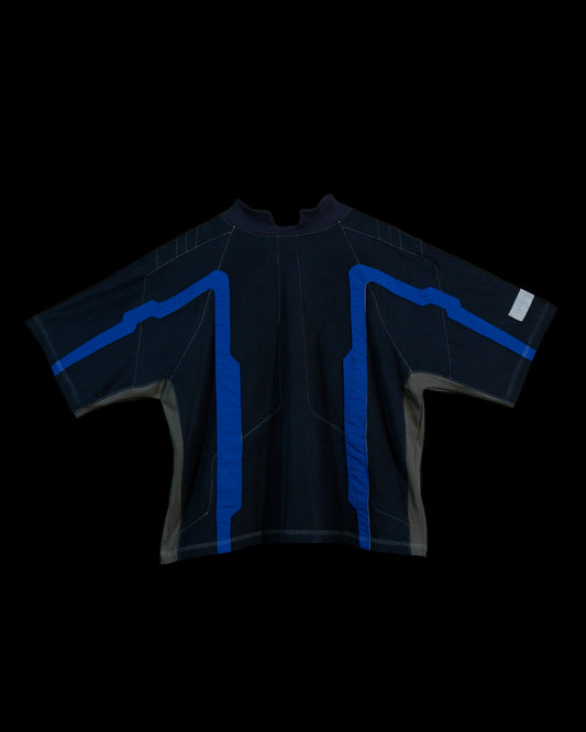 navy sci-fi archive clothing streetwear tee, front view