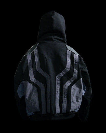 Red Grid Scarf - Large