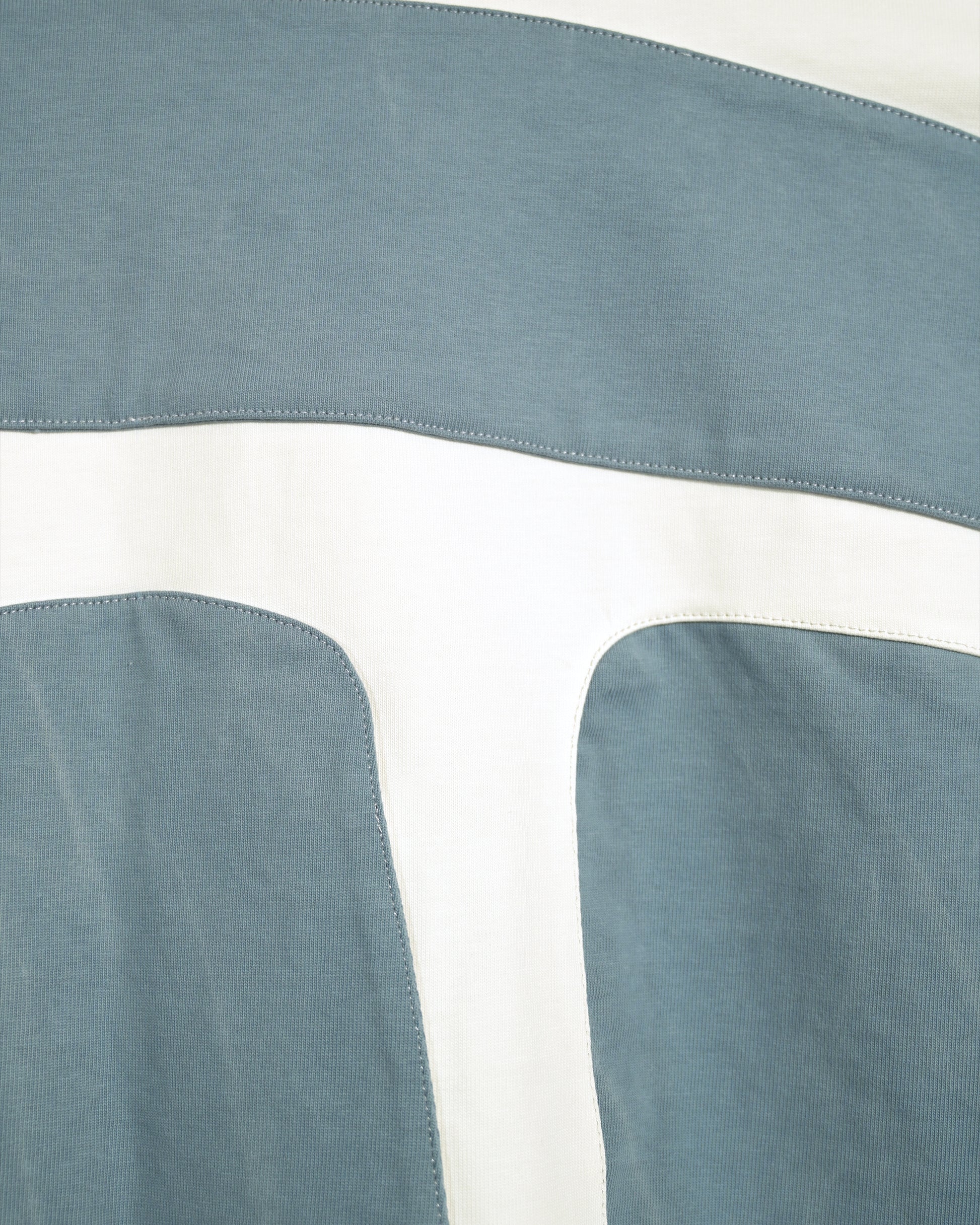 white quantum cyberpunk space tee, detail back view